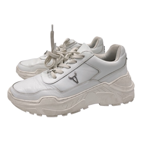 Windsor Smith Carte White Leather Womens Sneakers size 9 - Picture 5 of 12